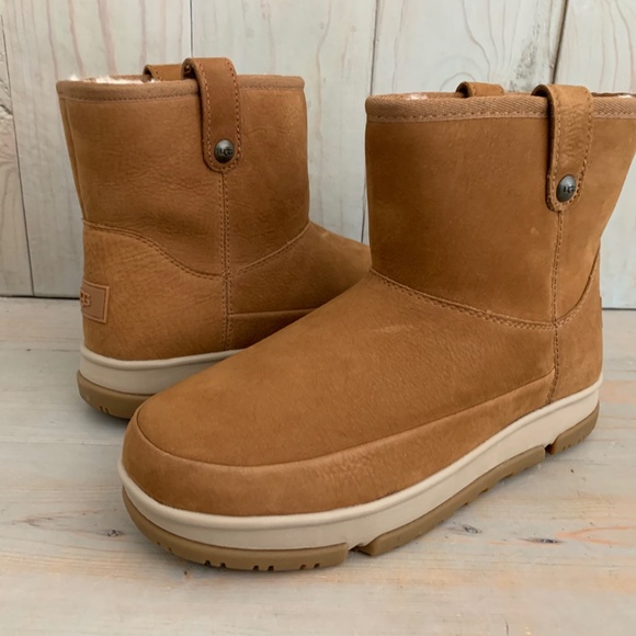 UGG CLASSIC MINI WEATHER  CHESTNUT NEW - Picture 1 of 7